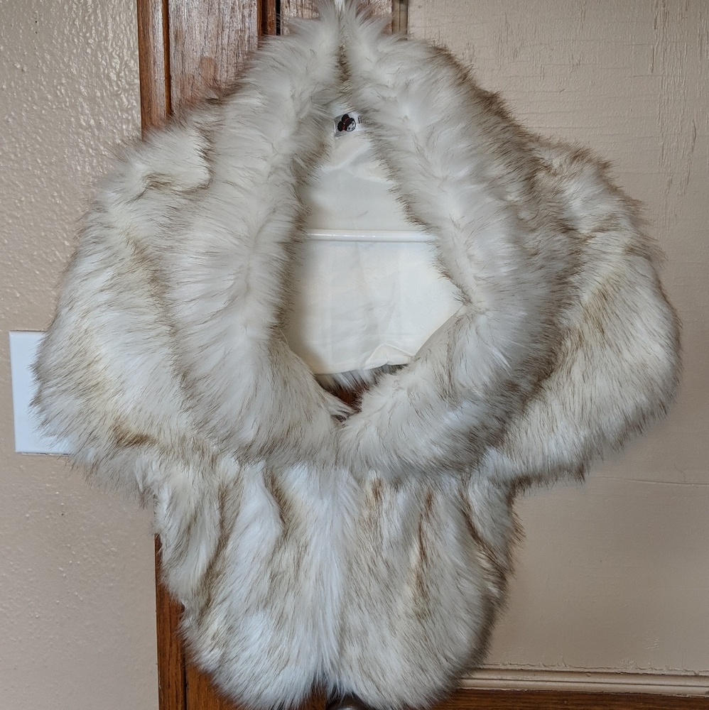 Faux Fur Wrap Shrug